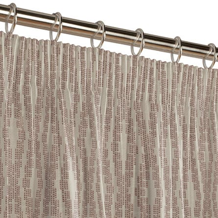 Pencil heading curtain