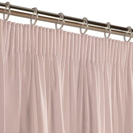 Pencil heading curtain