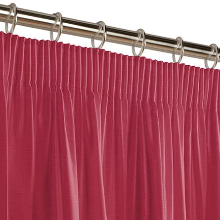 Pencil heading curtain
