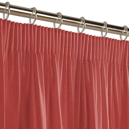 Pencil heading curtain