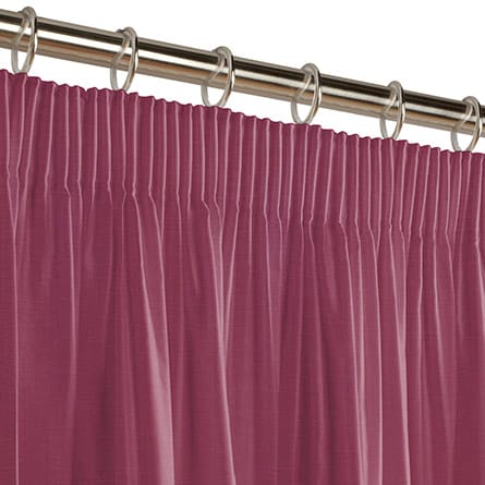 Pencil heading curtain
