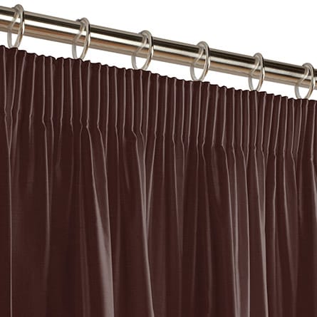 Pencil heading curtain