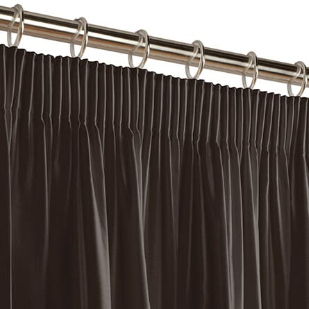 Pencil heading curtain