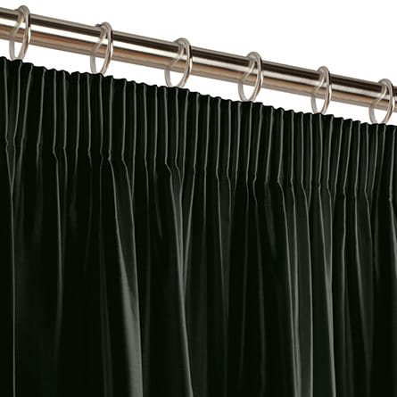 Pencil heading curtain