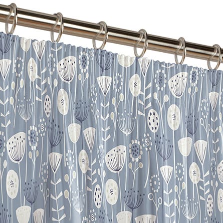 Pencil heading curtain