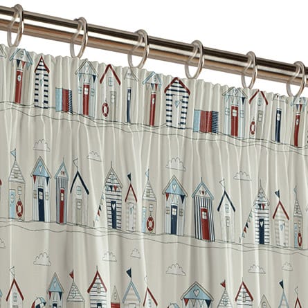 Pencil heading curtain