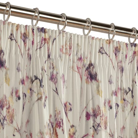 Pencil heading curtain