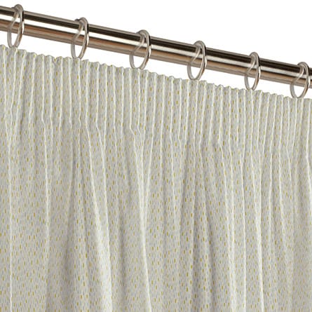 Pencil heading curtain