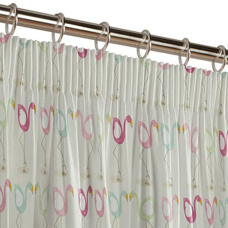 Pencil heading curtain