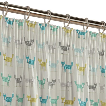 Pencil heading curtain