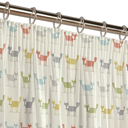 Pencil heading curtain