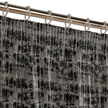 Pencil heading curtain