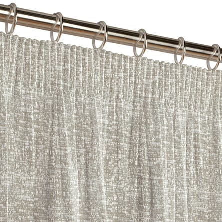 Pencil heading curtain