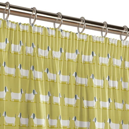 Pencil heading curtain