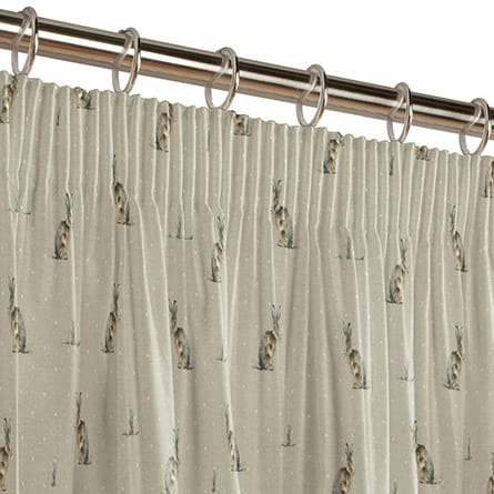 Pencil heading curtain