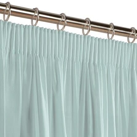 Pencil heading curtain