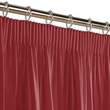 Pencil heading curtain