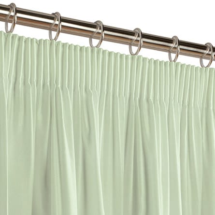 Pencil heading curtain