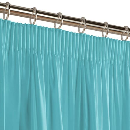 Pencil heading curtain