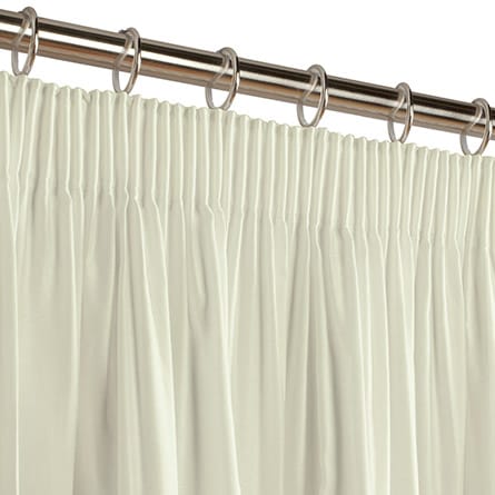 Pencil heading curtain