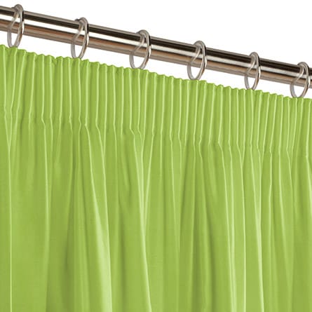 Pencil heading curtain