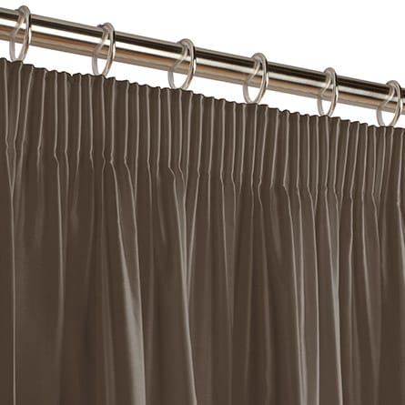 Pencil heading curtain