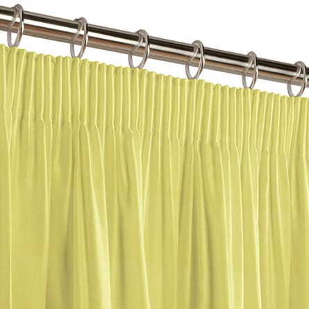 Pencil heading curtain