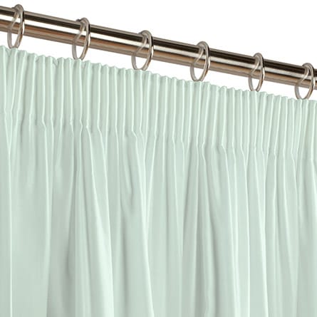 Pencil heading curtain