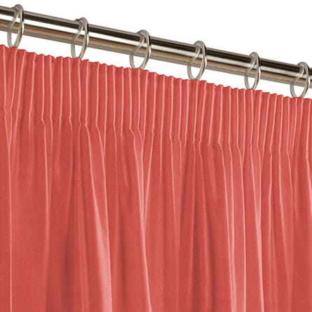 Pencil heading curtain