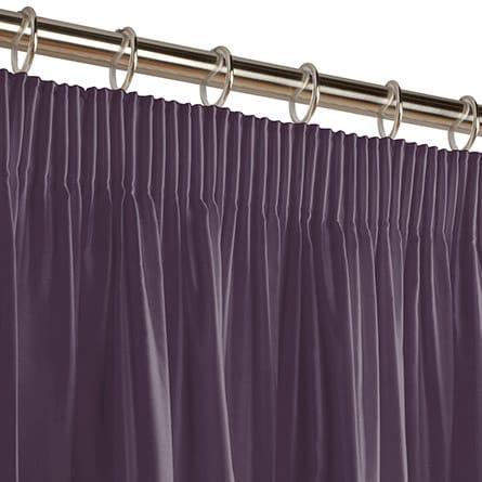 Pencil heading curtain
