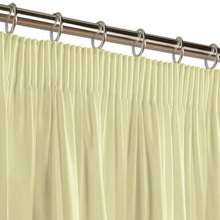 Pencil heading curtain