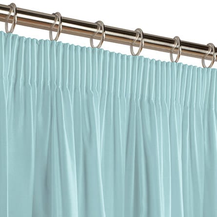 Pencil heading curtain