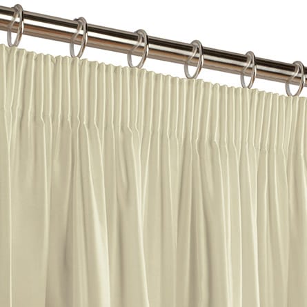 Pencil heading curtain