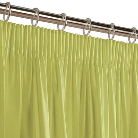 Pencil heading curtain