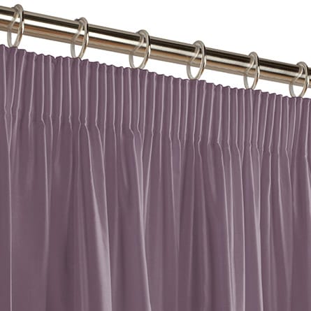 Pencil heading curtain