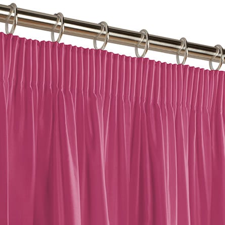 Pencil heading curtain