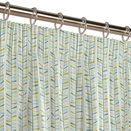 Pencil heading curtain