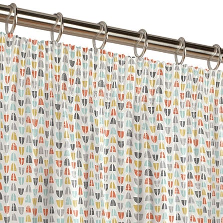 Pencil heading curtain