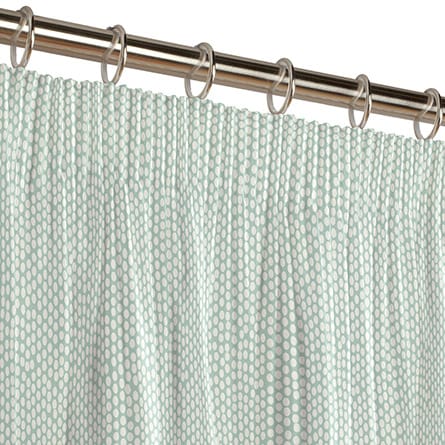 Pencil heading curtain