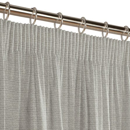 Pencil heading curtain