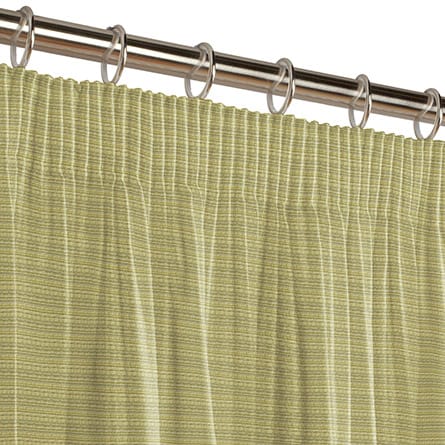 Pencil heading curtain