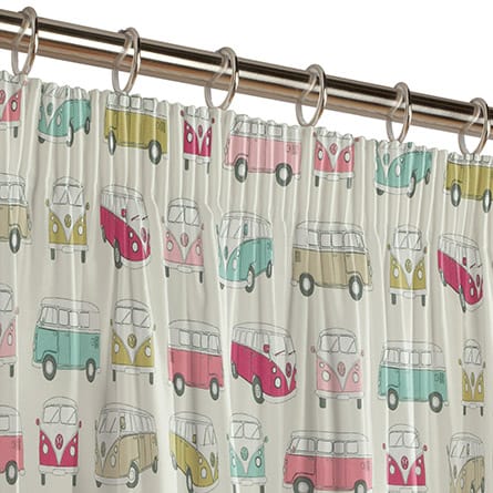 Pencil heading curtain