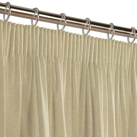Pencil heading curtain