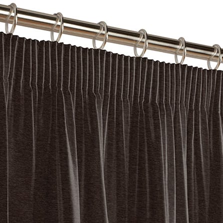 Pencil heading curtain