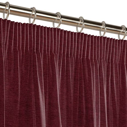 Pencil heading curtain