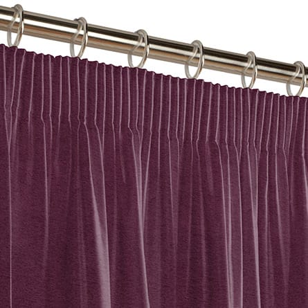 Pencil heading curtain