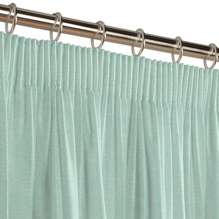 Pencil heading curtain
