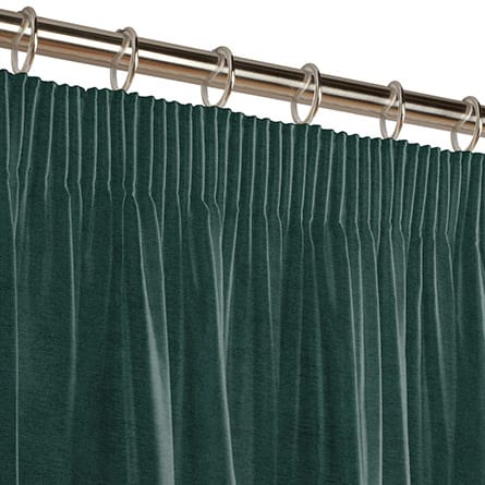 Pencil heading curtain