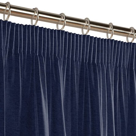 Pencil heading curtain