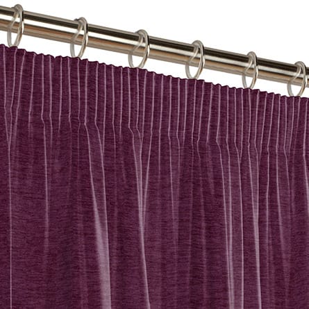 Pencil heading curtain